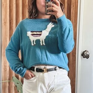 SUNDANCE Wool Blend Llama Sweater. Size S